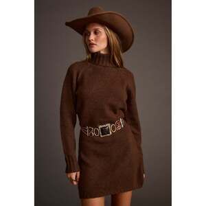 12th Tribe Topanga Mocha Sweater Mini Dress